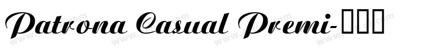 Patrona Casual Premi字体转换